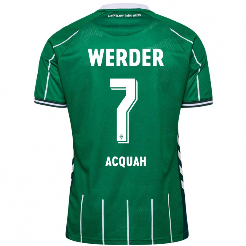 Danxen Homem Camisola Joseph Shadrach Acheampong Acquah #7 Verde Branco Principal 2025/26 Camisa