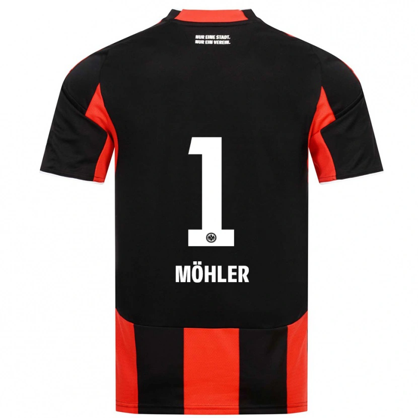 Danxen Homem Camisola Emil Möhler #1 Preto Vermelho Principal 2025/26 Camisa