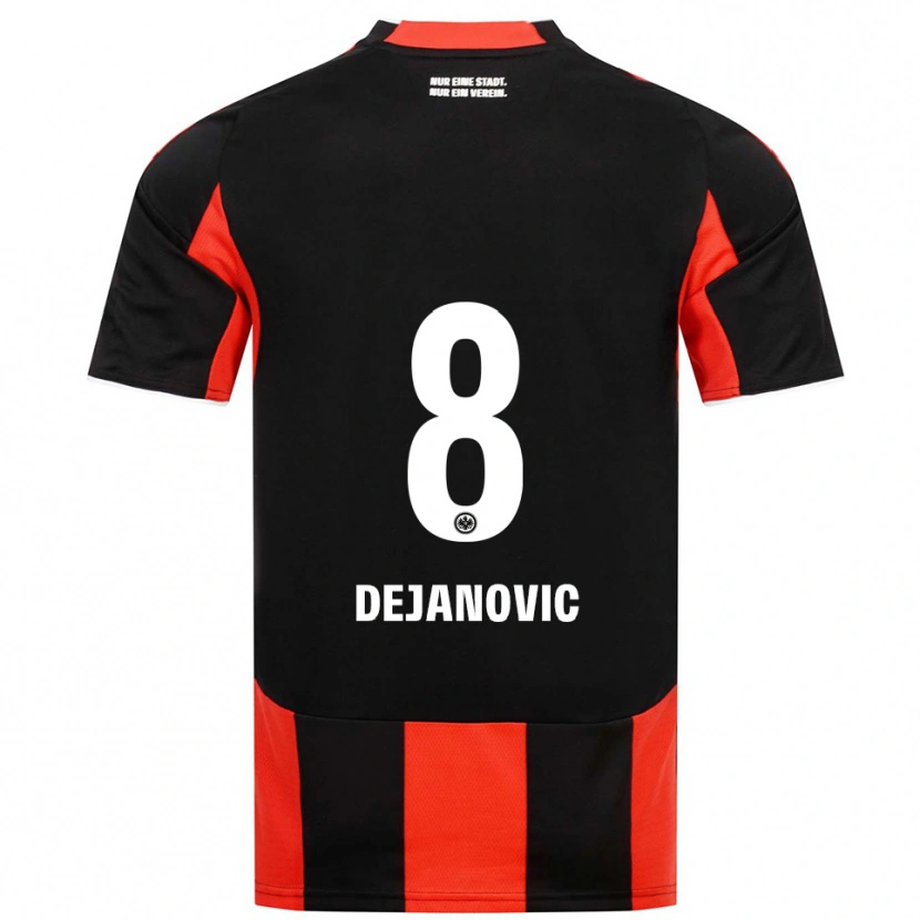 Danxen Homem Camisola Daniel Dejanovic #8 Preto Vermelho Principal 2025/26 Camisa