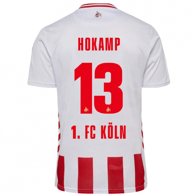 Danxen Homem Camisola Merle Hokamp #13 Branco Vermelho Principal 2025/26 Camisa