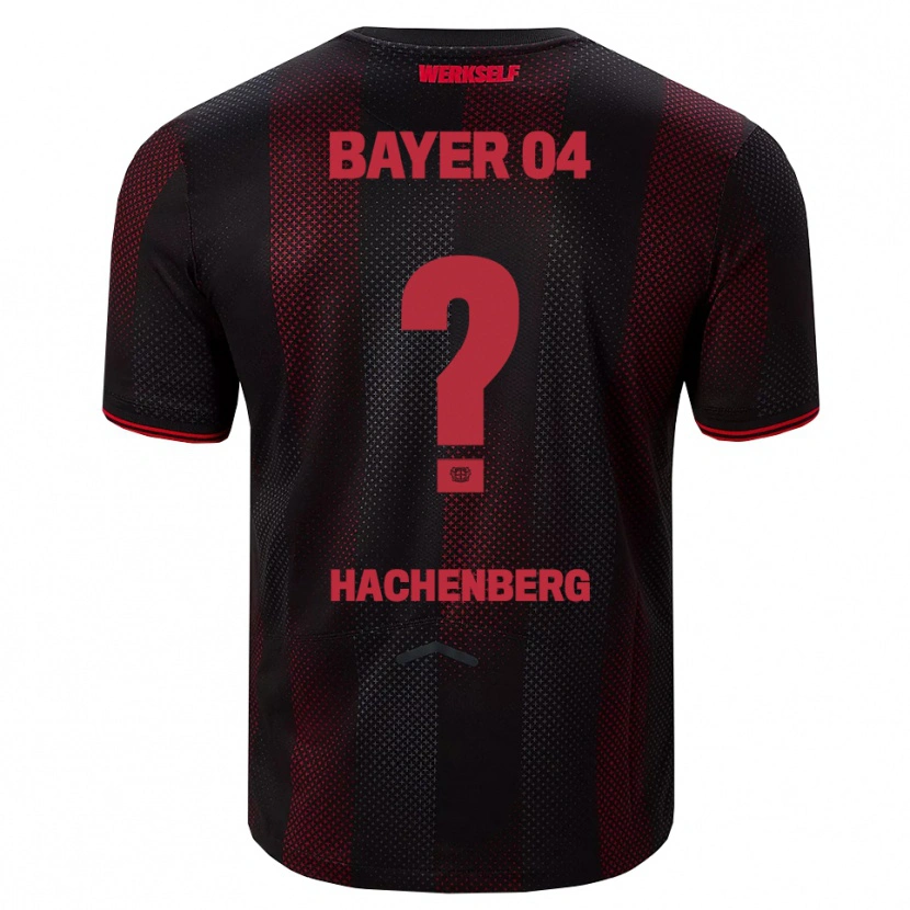 Danxen Homem Camisola Merlin Hachenberg #0 Preto Vermelho Principal 2025/26 Camisa