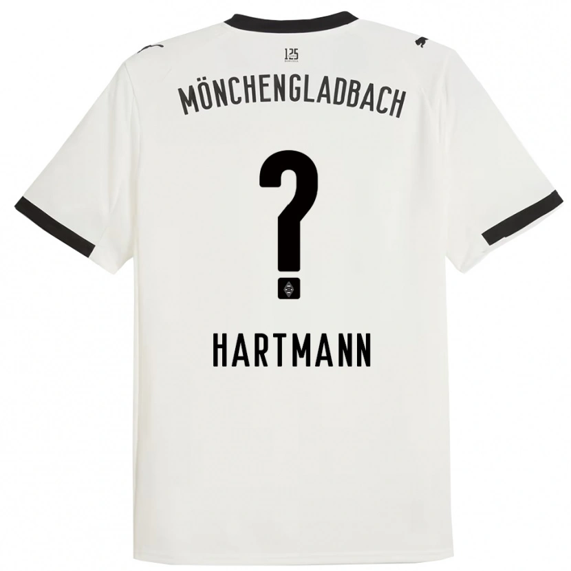 Danxen Homem Camisola Miguel Hartmann #0 Branco Preto Principal 2025/26 Camisa