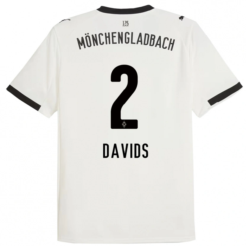 Danxen Homem Camisola Leander Davids #2 Branco Preto Principal 2025/26 Camisa