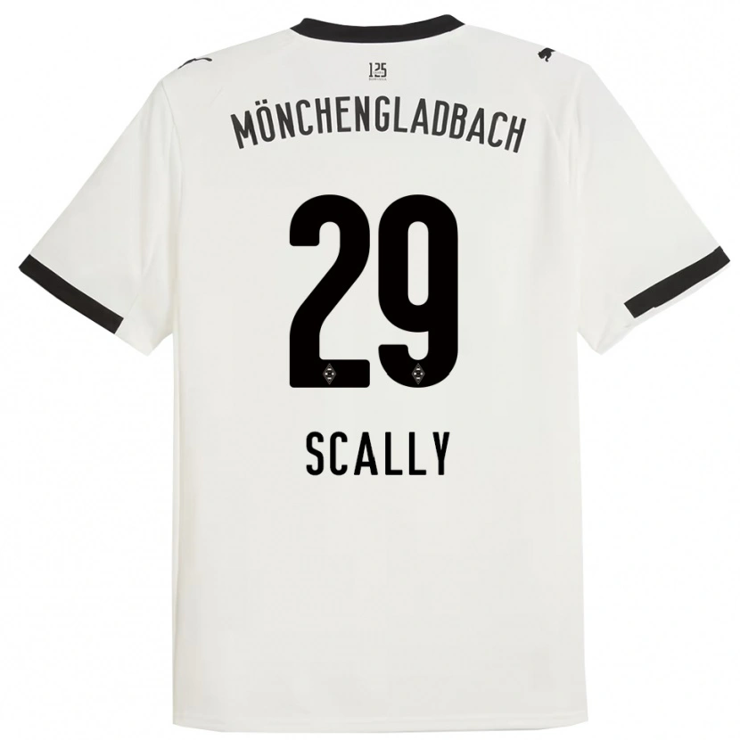 Danxen Homem Camisola Joe Scally #29 Branco Preto Principal 2025/26 Camisa