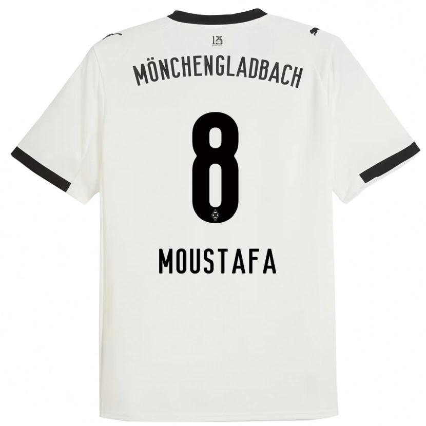 Danxen Homem Camisola Moustafa Ashraf Moustafa #8 Branco Preto Principal 2025/26 Camisa