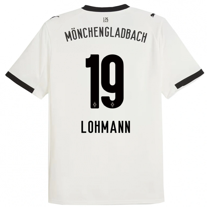 Danxen Homem Camisola Mona Lohmann #19 Branco Preto Principal 2025/26 Camisa