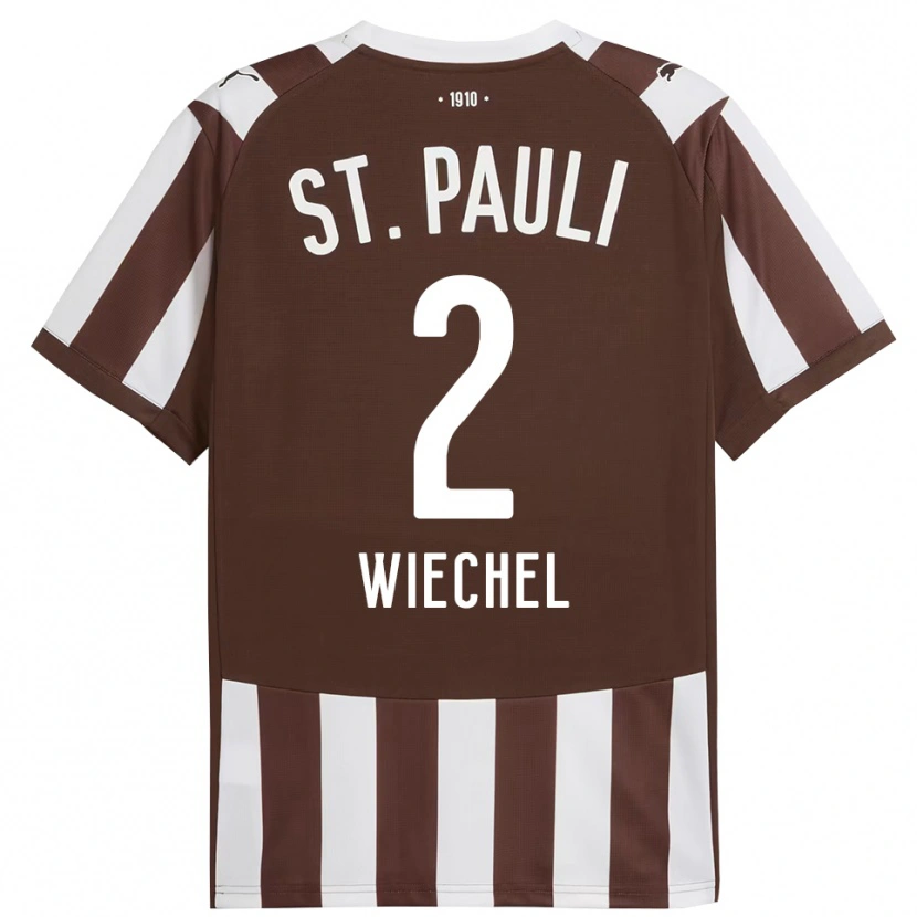 Danxen Homem Camisola Jan Wiechel #2 Café Branco Principal 2025/26 Camisa