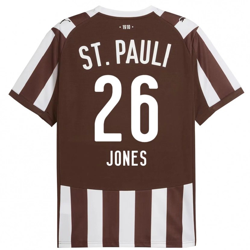 Danxen Homem Camisola Ricky-Jade Jones #26 Café Branco Principal 2025/26 Camisa