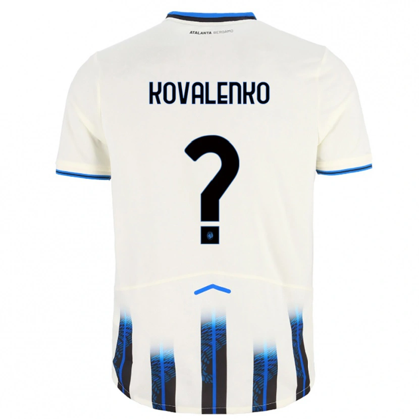 Danxen Homem Camisola Viktor Kovalenko #0 Branco Azul Alternativa 2025/26 Camisa