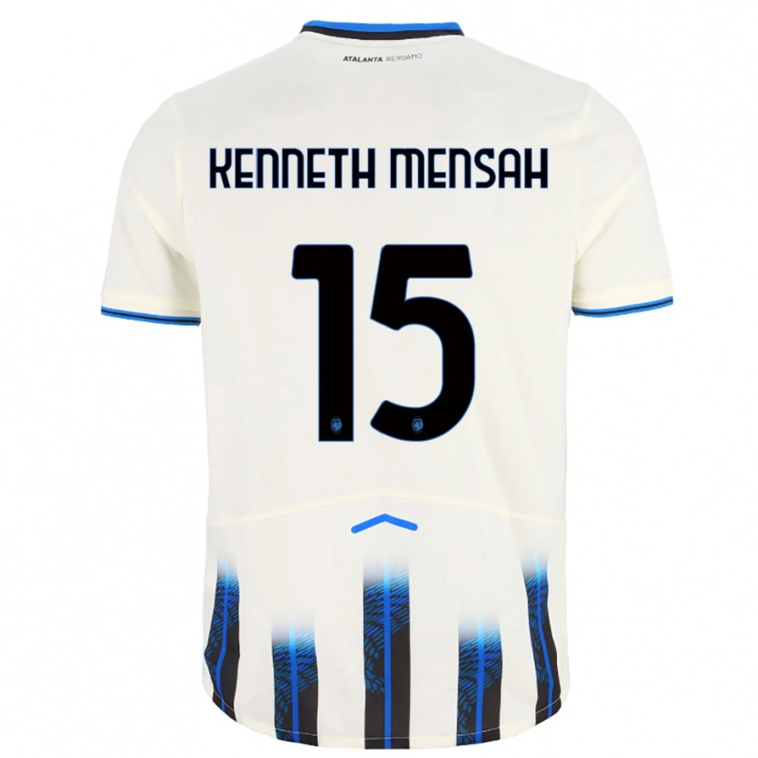 Danxen Homem Camisola Anthony Mensah #15 Branco Azul Alternativa 2025/26 Camisa