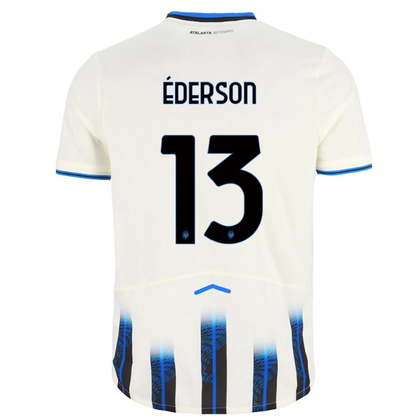 Danxen Homem Camisola Éderson #13 Branco Azul Alternativa 2025/26 Camisa