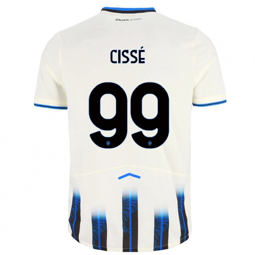 Danxen Homem Camisola Moustapha Cissé #99 Branco Azul Alternativa 2025/26 Camisa
