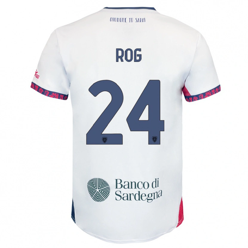 Danxen Homem Camisola Marko Rog #24 Branco Marinho Vermelho Alternativa 2025/26 Camisa