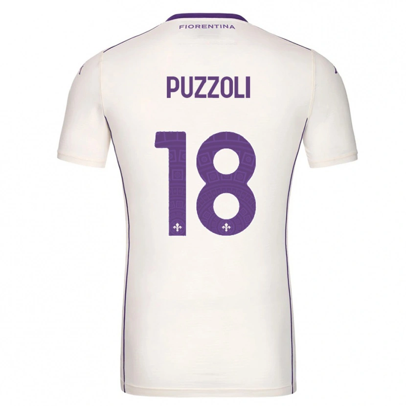 Danxen Homem Camisola Giorgio Puzzoli #18 Branco Roxo Vermelho Alternativa 2025/26 Camisa