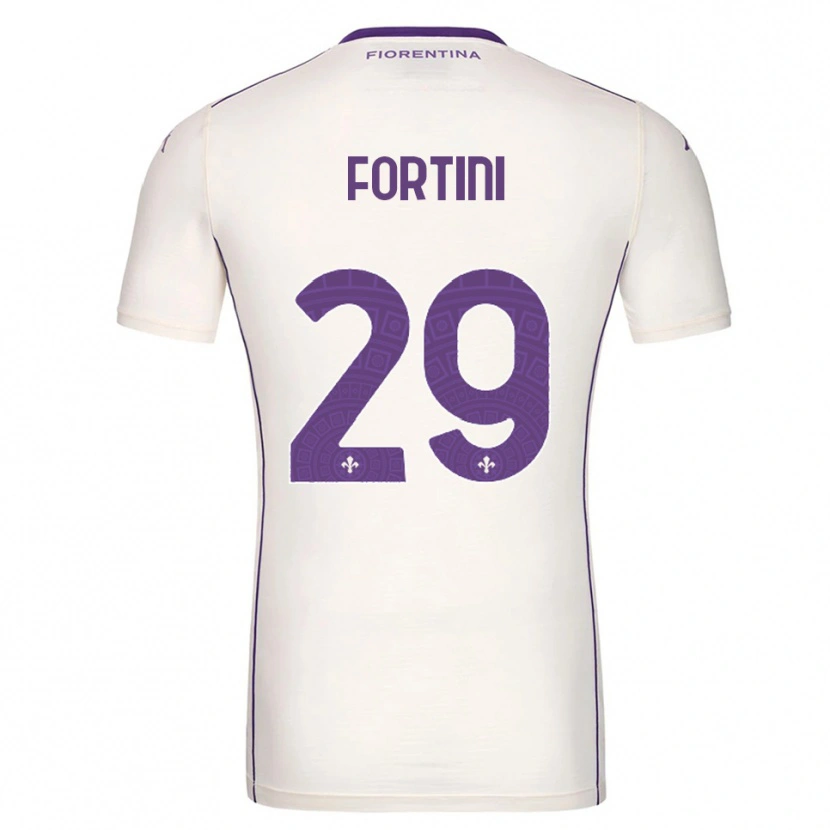 Danxen Homem Camisola Niccolò Fortini #29 Branco Roxo Vermelho Alternativa 2025/26 Camisa