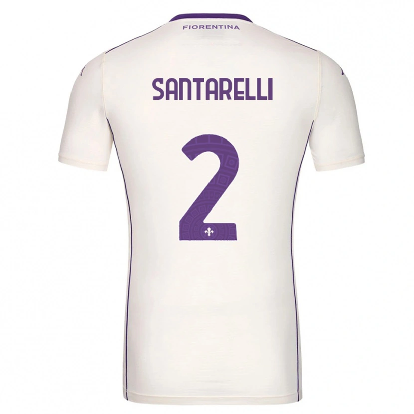 Danxen Homem Camisola Andrea Santarelli #2 Branco Roxo Vermelho Alternativa 2025/26 Camisa