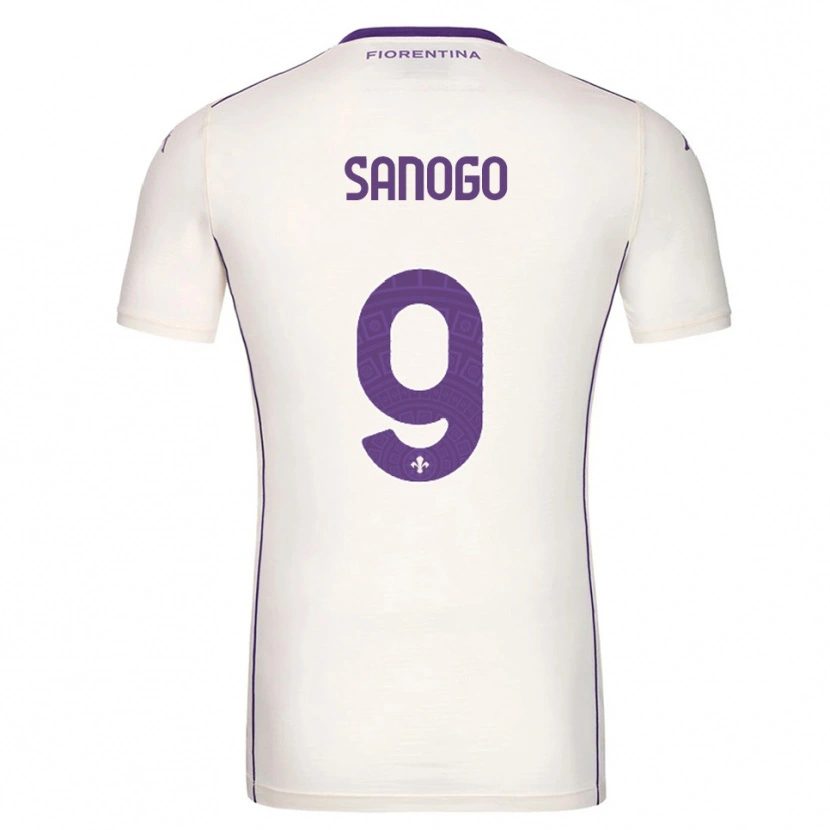 Danxen Homem Camisola Bassidy Sanogo #9 Branco Roxo Vermelho Alternativa 2025/26 Camisa
