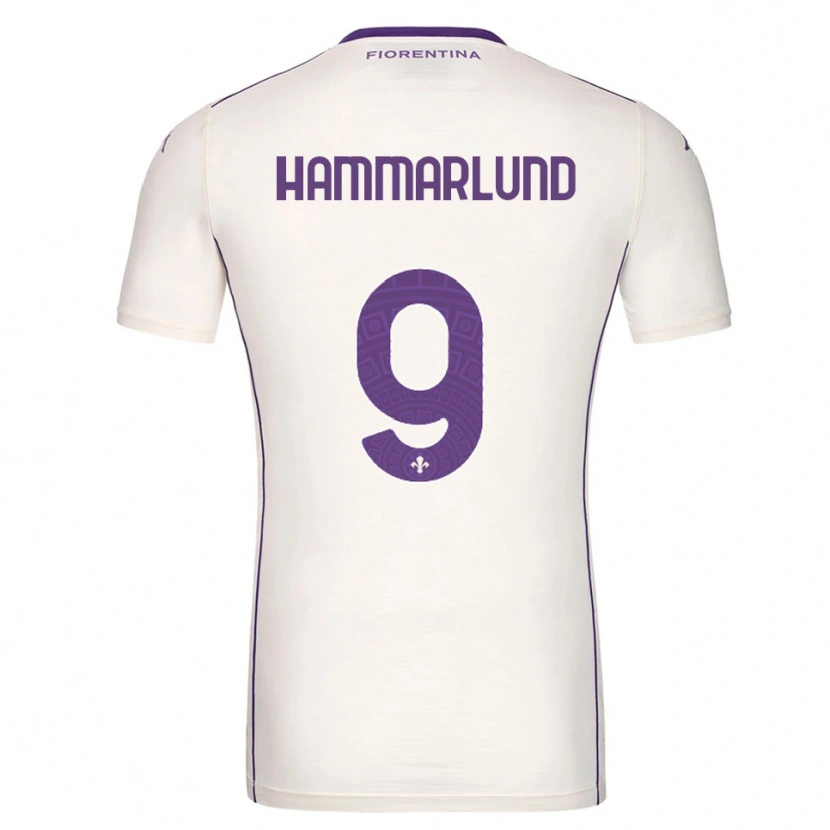 Danxen Homem Camisola Pauline Hammarlund #9 Branco Roxo Vermelho Alternativa 2025/26 Camisa