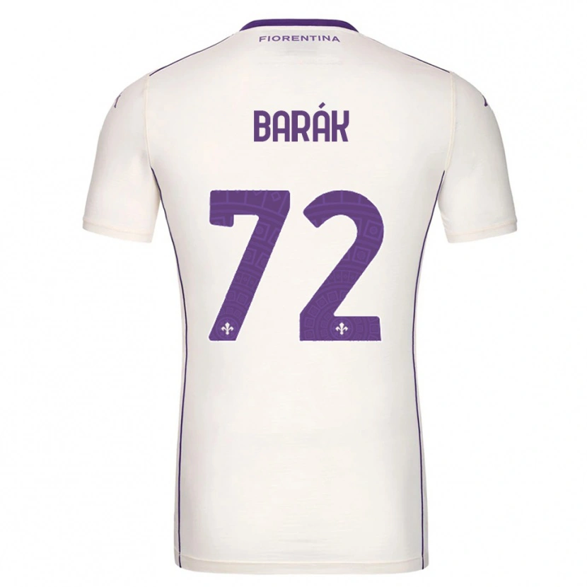 Danxen Homem Camisola Antonín Barák #72 Branco Roxo Vermelho Alternativa 2025/26 Camisa