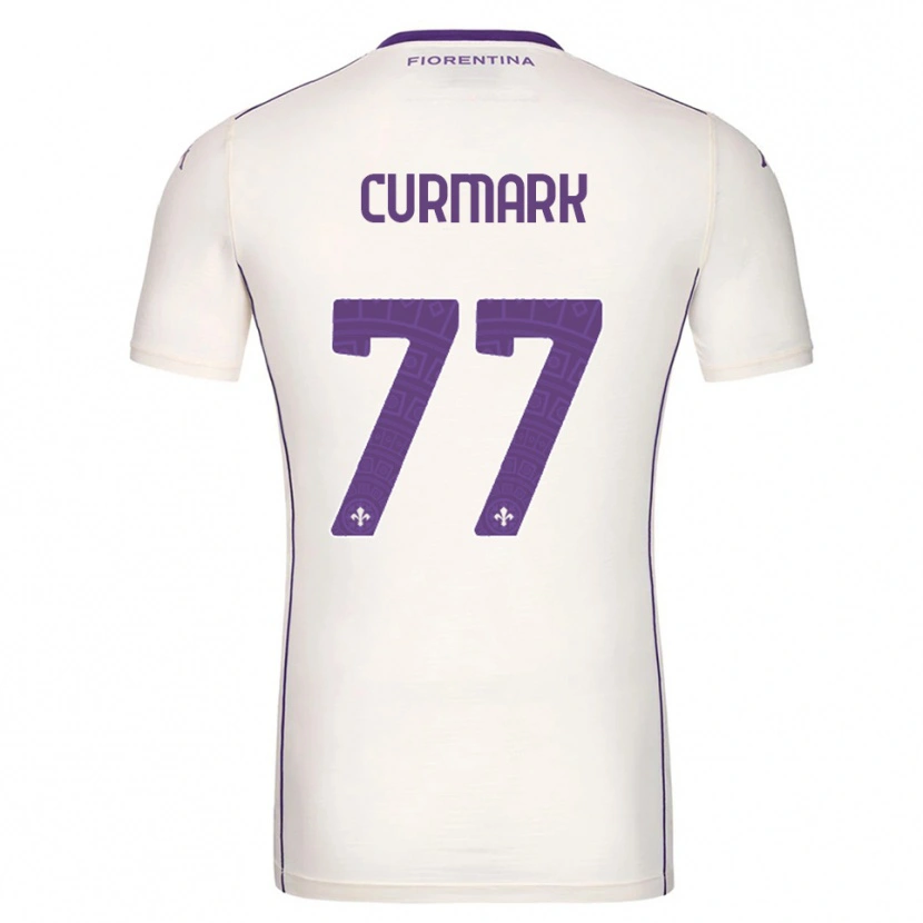 Danxen Homem Camisola Filippa Curmark #77 Branco Roxo Vermelho Alternativa 2025/26 Camisa