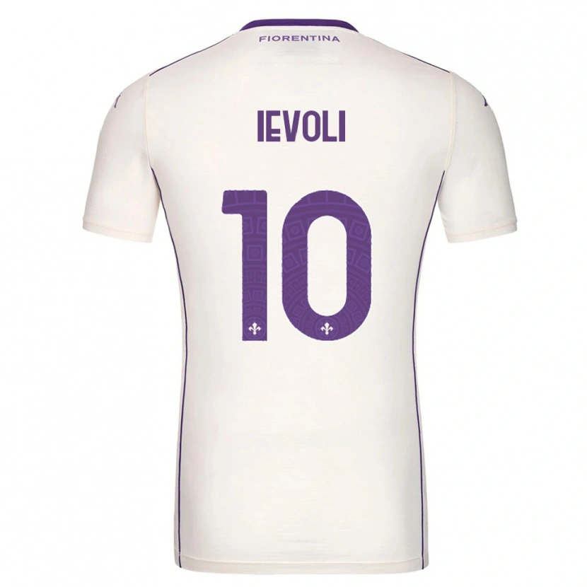 Danxen Homem Camisola Mattia Ievoli #10 Branco Roxo Vermelho Alternativa 2025/26 Camisa
