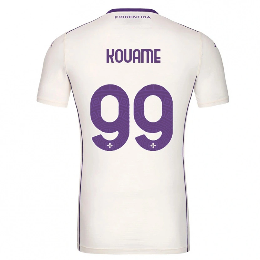 Danxen Homem Camisola Christian Kouamé #99 Branco Roxo Vermelho Alternativa 2025/26 Camisa
