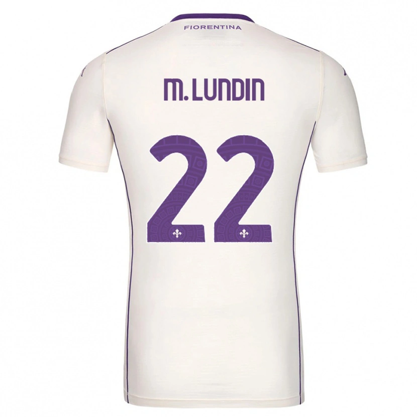 Danxen Homem Camisola Karin Maria Lundin #22 Branco Roxo Vermelho Alternativa 2025/26 Camisa