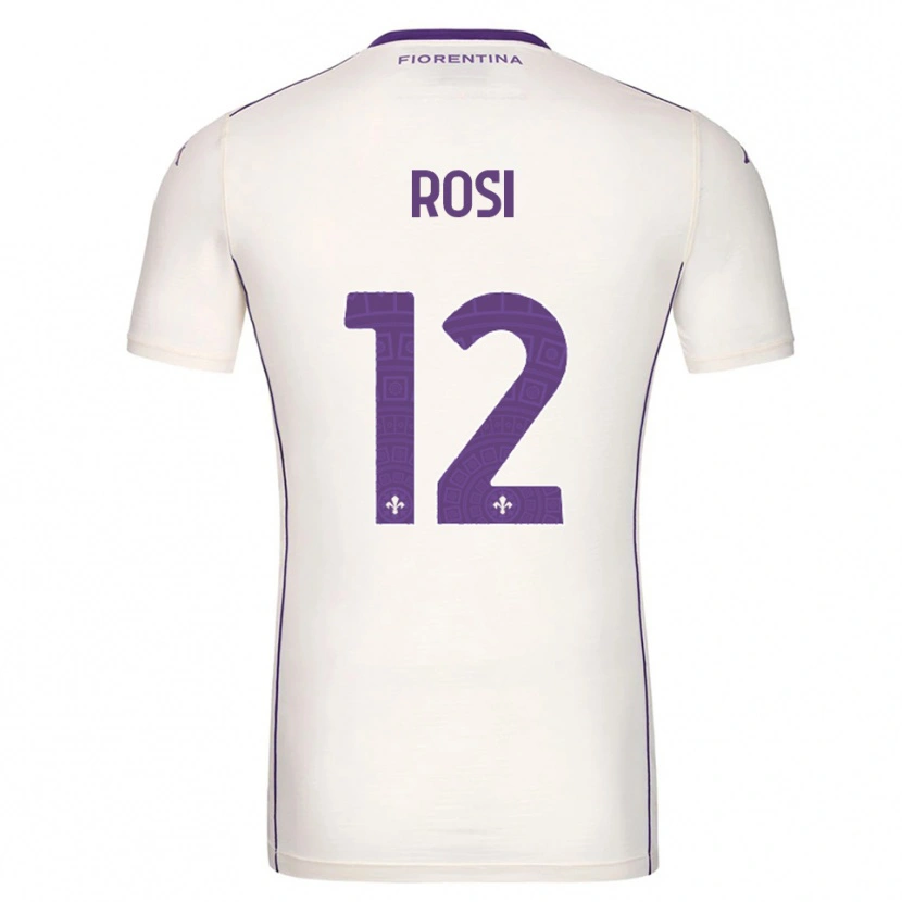 Danxen Homem Camisola Ettore Rosi #12 Branco Roxo Vermelho Alternativa 2025/26 Camisa