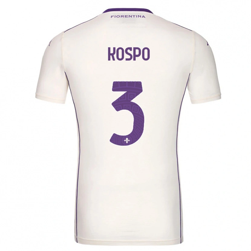 Danxen Homem Camisola Eman Kospo #3 Branco Roxo Vermelho Alternativa 2025/26 Camisa