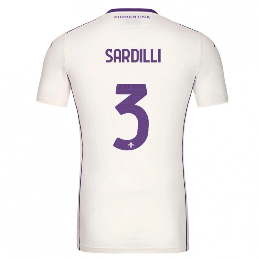 Danxen Homem Camisola Davide Sardilli #3 Branco Roxo Vermelho Alternativa 2025/26 Camisa