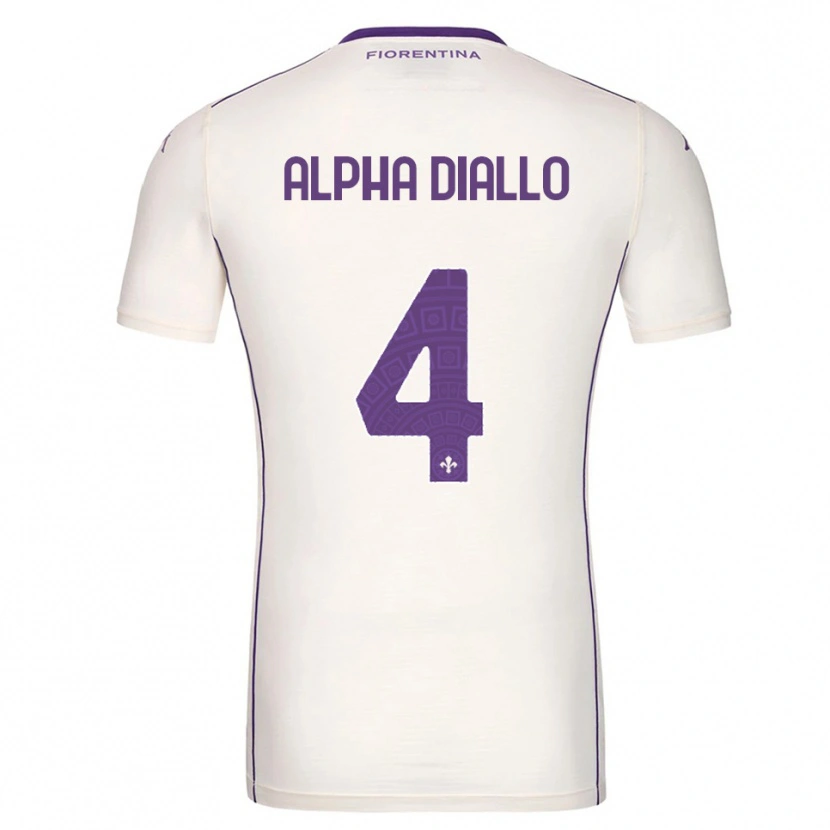 Danxen Homem Camisola Mamadou Alpha Diallo #4 Branco Roxo Vermelho Alternativa 2025/26 Camisa