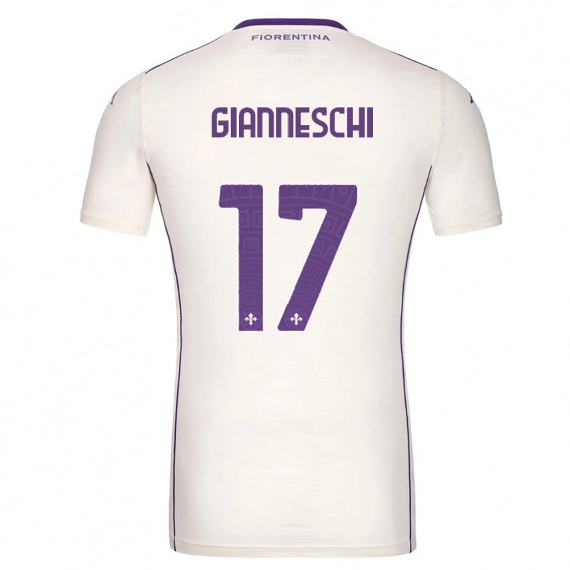 Danxen Homem Camisola Noah Gianneschi #17 Branco Roxo Vermelho Alternativa 2025/26 Camisa