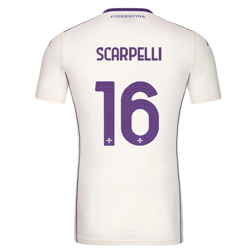 Danxen Homem Camisola Diego Scarpelli #16 Branco Roxo Vermelho Alternativa 2025/26 Camisa