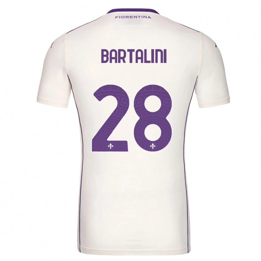 Danxen Homem Camisola Viola Bartalini #28 Branco Roxo Vermelho Alternativa 2025/26 Camisa