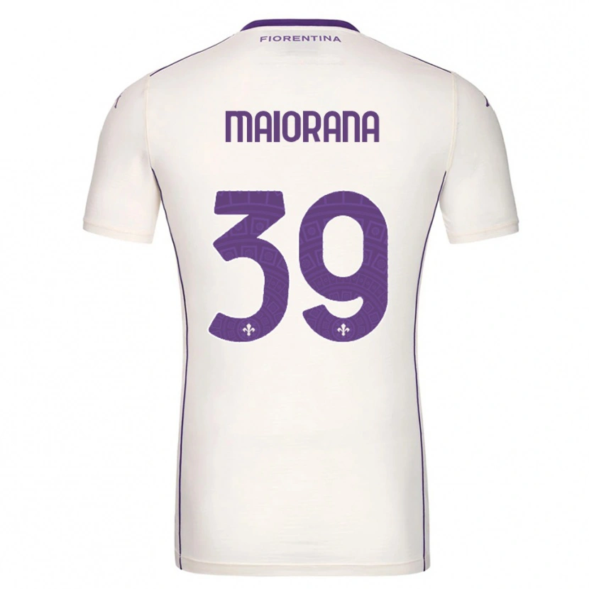 Danxen Homem Camisola Stefano Maiorana #39 Branco Roxo Vermelho Alternativa 2025/26 Camisa
