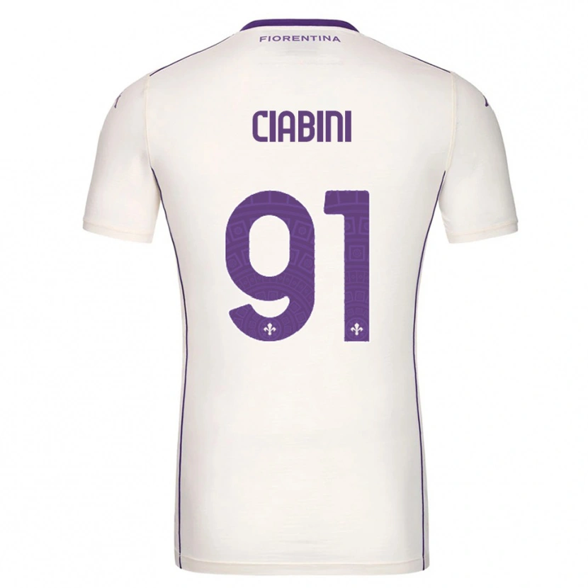 Danxen Homem Camisola Giulia Ciabini #91 Branco Roxo Vermelho Alternativa 2025/26 Camisa