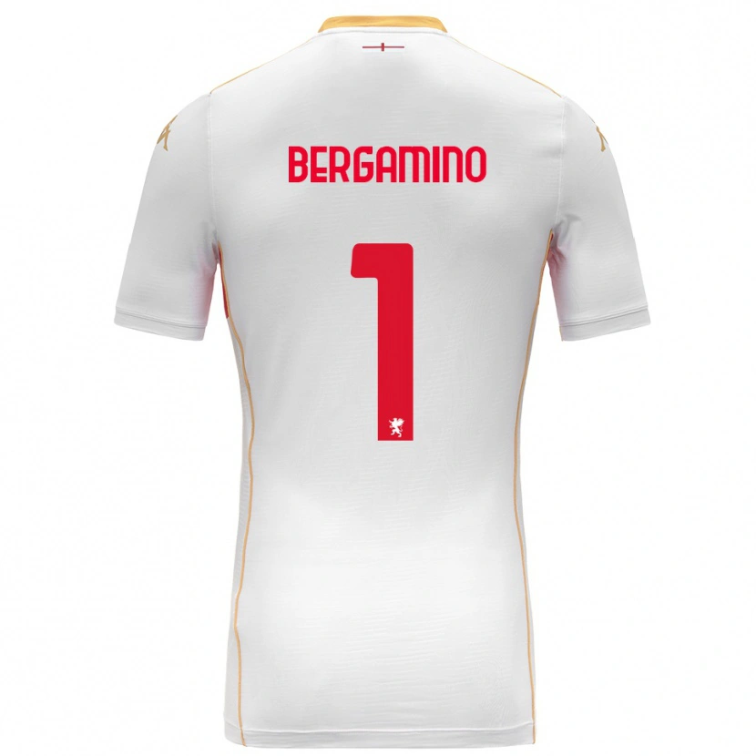 Danxen Homem Camisola Giovanni Bergamino #1 Branco Vermelho Alternativa 2025/26 Camisa