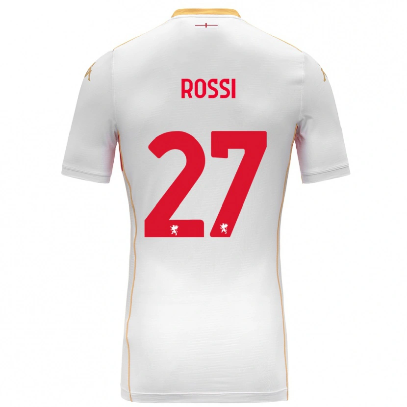 Danxen Homem Camisola Lucrezia Rossi #27 Branco Vermelho Alternativa 2025/26 Camisa