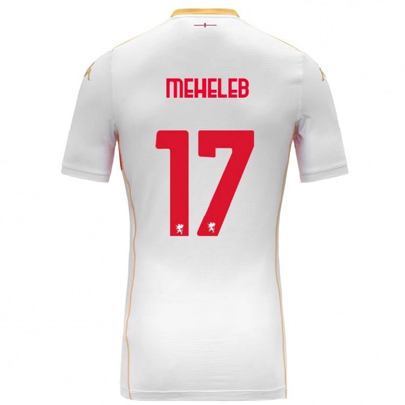 Danxen Homem Camisola Sami Meheleb #17 Branco Vermelho Alternativa 2025/26 Camisa