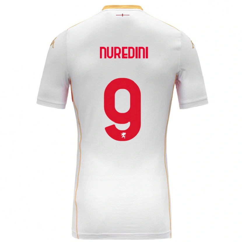 Danxen Homem Camisola Joi Nuredini #9 Branco Vermelho Alternativa 2025/26 Camisa