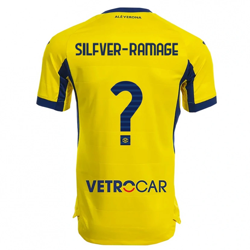 Danxen Homem Camisola William Silfver-Ramage #0 Amarelo Marinho Alternativa 2025/26 Camisa