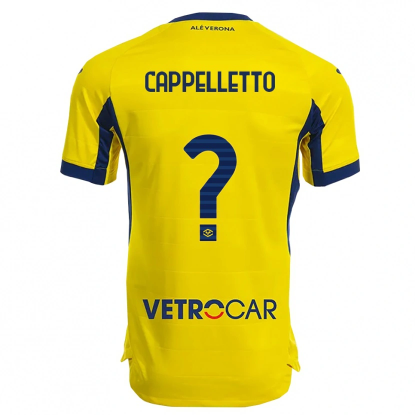 Danxen Homem Camisola Bryan Cappelletto #0 Amarelo Marinho Alternativa 2025/26 Camisa