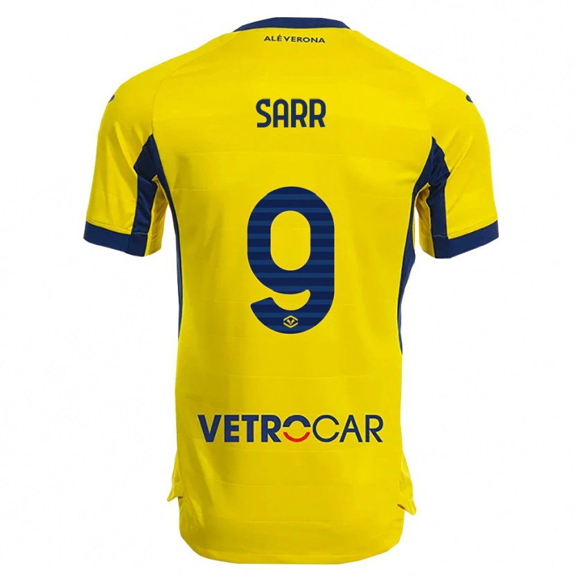 Danxen Homem Camisola Amin Sarr #9 Amarelo Marinho Alternativa 2025/26 Camisa
