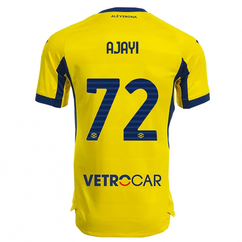 Danxen Homem Camisola Junior Ajayi #72 Amarelo Marinho Alternativa 2025/26 Camisa