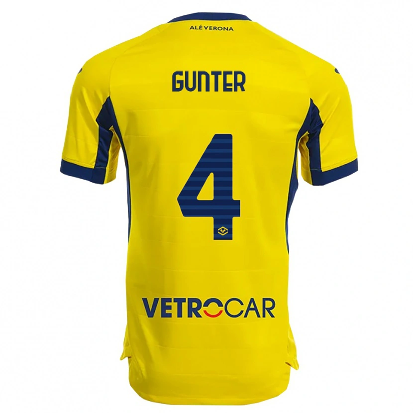 Danxen Homem Camisola Koray Günter #4 Amarelo Marinho Alternativa 2025/26 Camisa