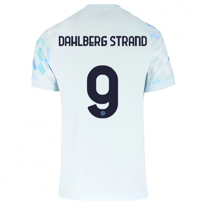 Danxen Homem Camisola Jonas Dahlberg Strand #9 Branco Azul Alternativa 2025/26 Camisa