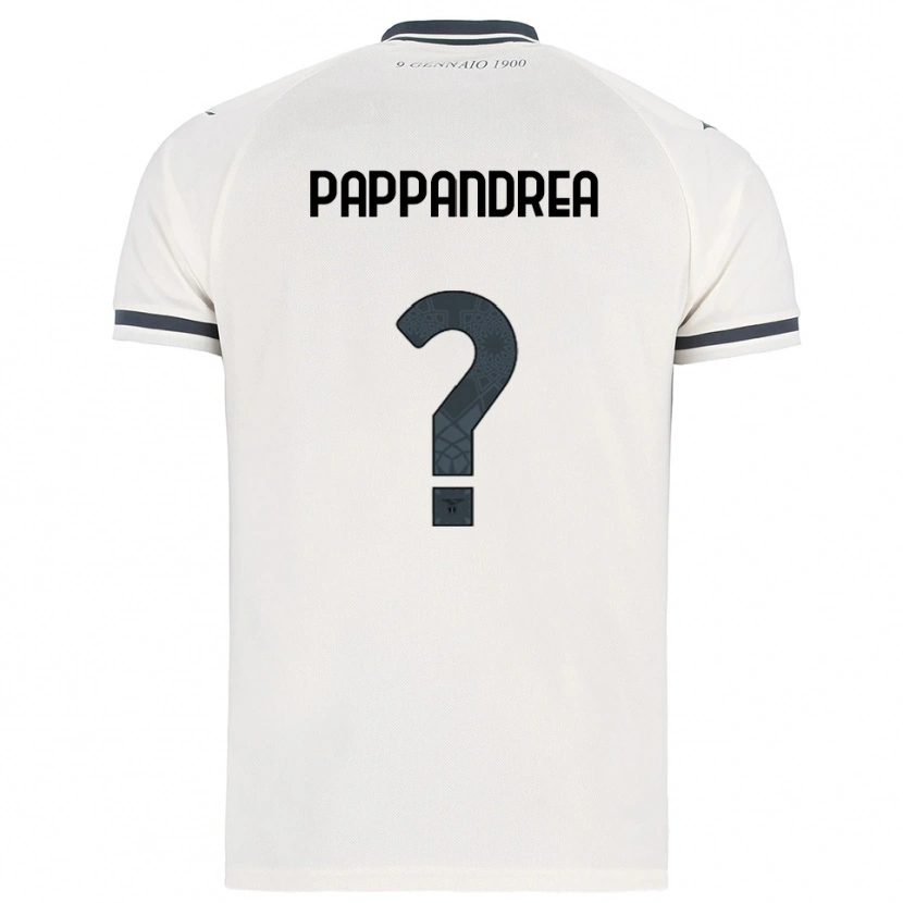 Danxen Homem Camisola Filippo Pappandrea #0 Branco Marinho Alternativa 2025/26 Camisa