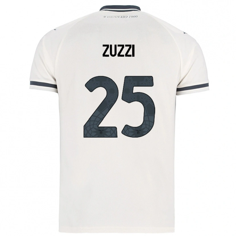 Danxen Homem Camisola Giorgia Zuzzi #25 Branco Marinho Alternativa 2025/26 Camisa