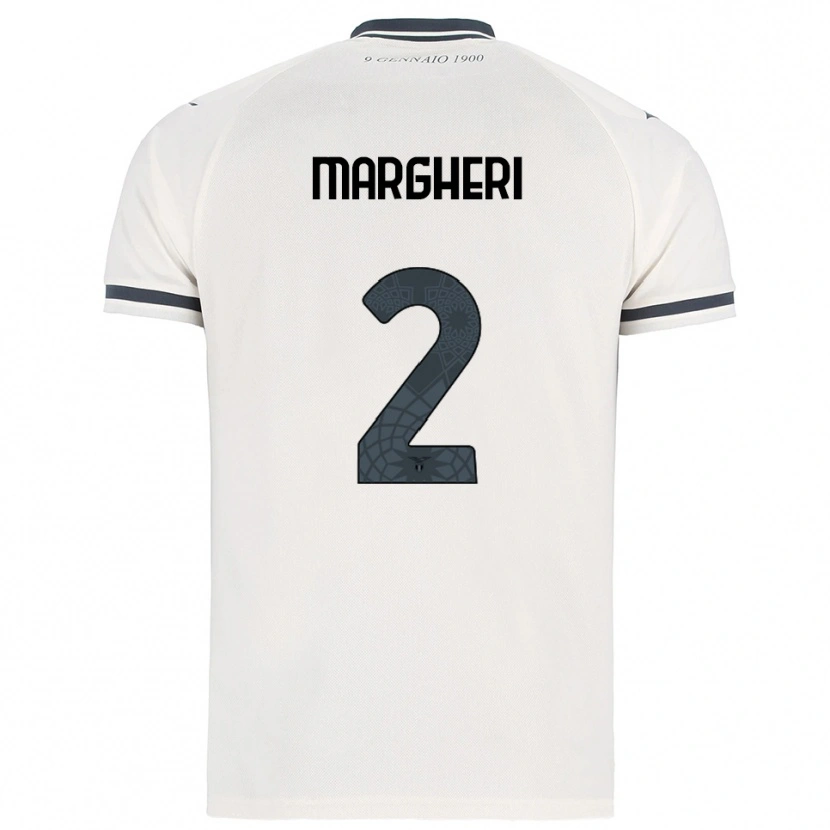 Danxen Homem Camisola Emanuele Margheri #2 Branco Marinho Alternativa 2025/26 Camisa