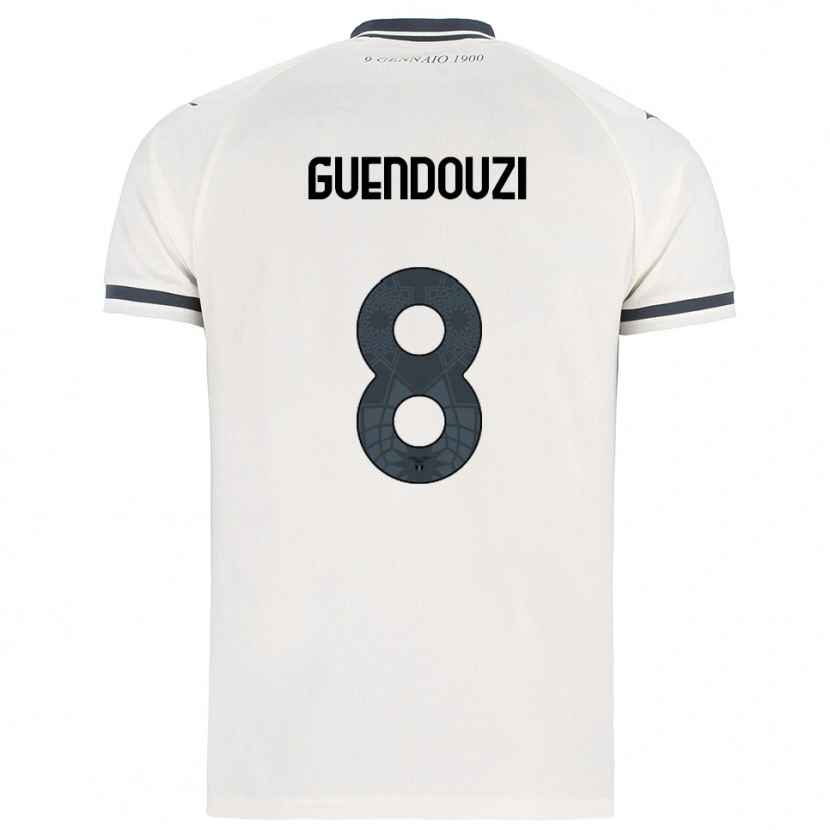 Danxen Homem Camisola Mattéo Guendouzi #8 Branco Marinho Alternativa 2025/26 Camisa